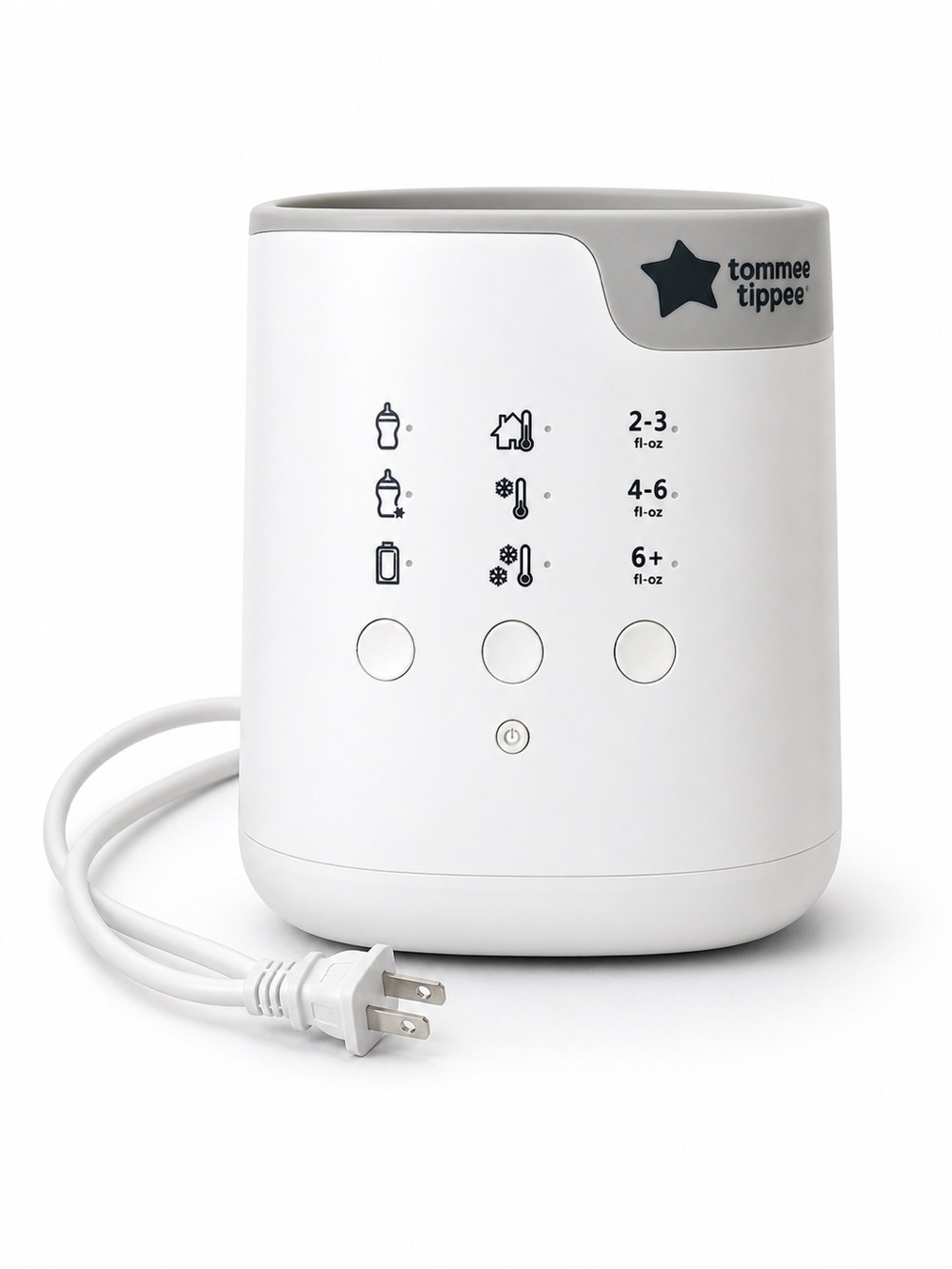 Tommee Tippee Multiwarm Intuitive Bottle Warmer Model 1148 in White and Gray